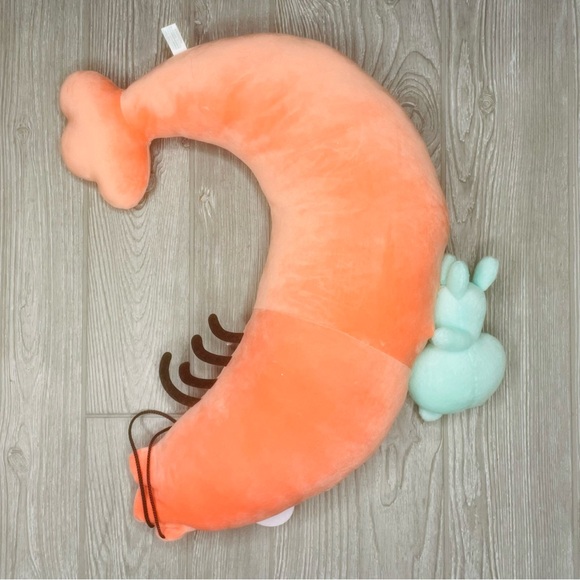 Shrimp plush with teddy bear riding it unique weird kids toy stuffed animal - Picture 5 of 6
